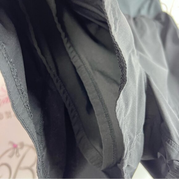 Workout shorts zipper pocket stretchy comfy Black Women's Shorts - Picture 5 of 8